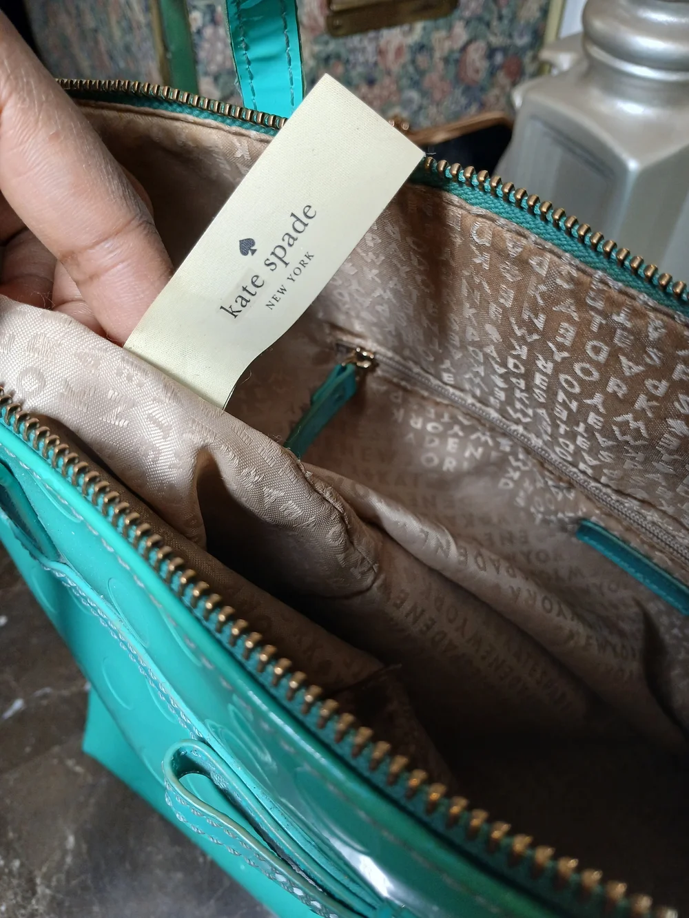 kate spade large teal
